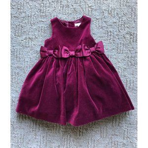 JANIE AND JACK velvet holiday dress 6-12 months